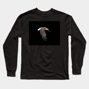 Golden Eagle Bird Animal Wildlife Forest Nature Travel Digital Painting Long Sleeve T-Shirt